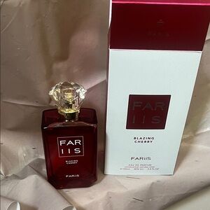 Fariis Blazing Cherry Eau de Parfum - Deep Cherry Red Bottle